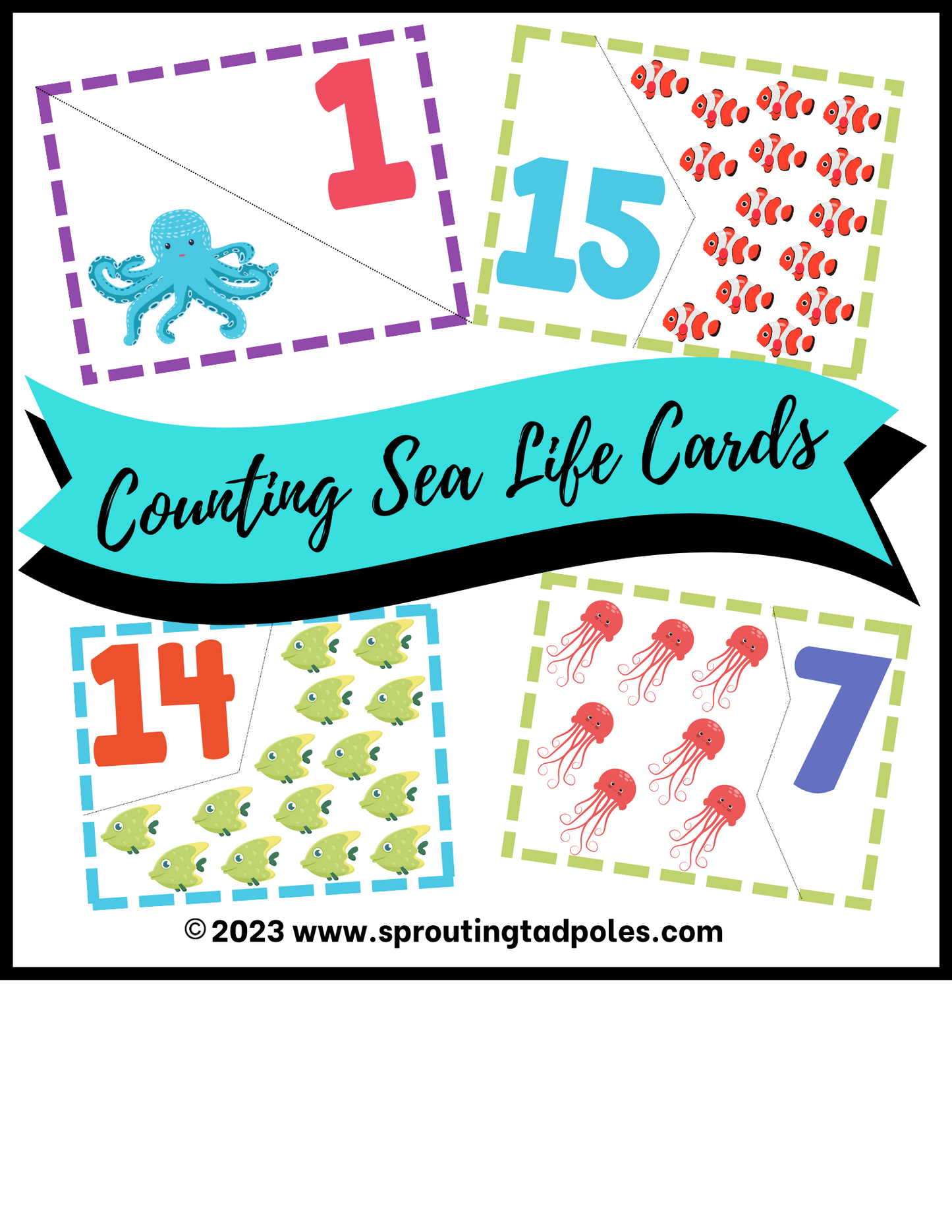 Sea Life Counting Busy Bag Game