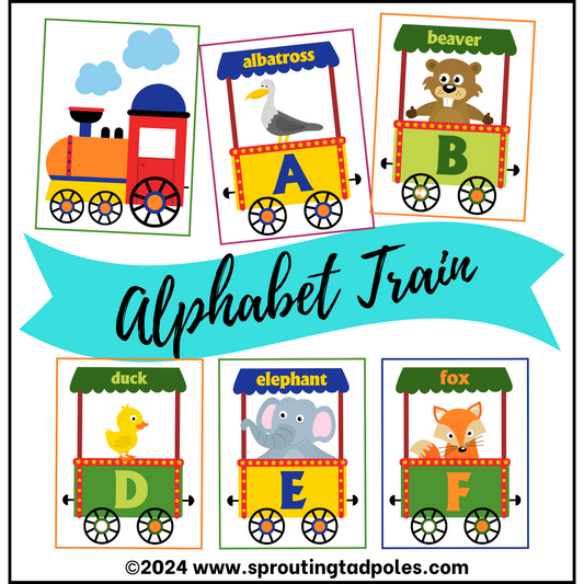 Alphabet Zoo Train Busy Bag Game