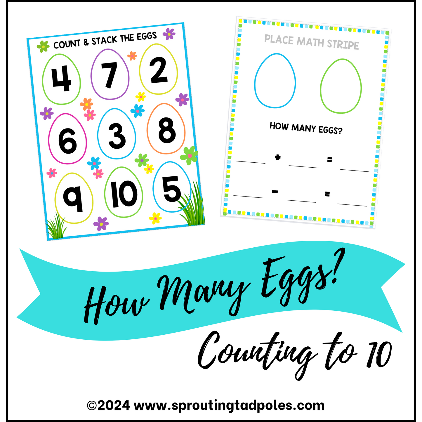 Egg Sorting Busy Bag Activity