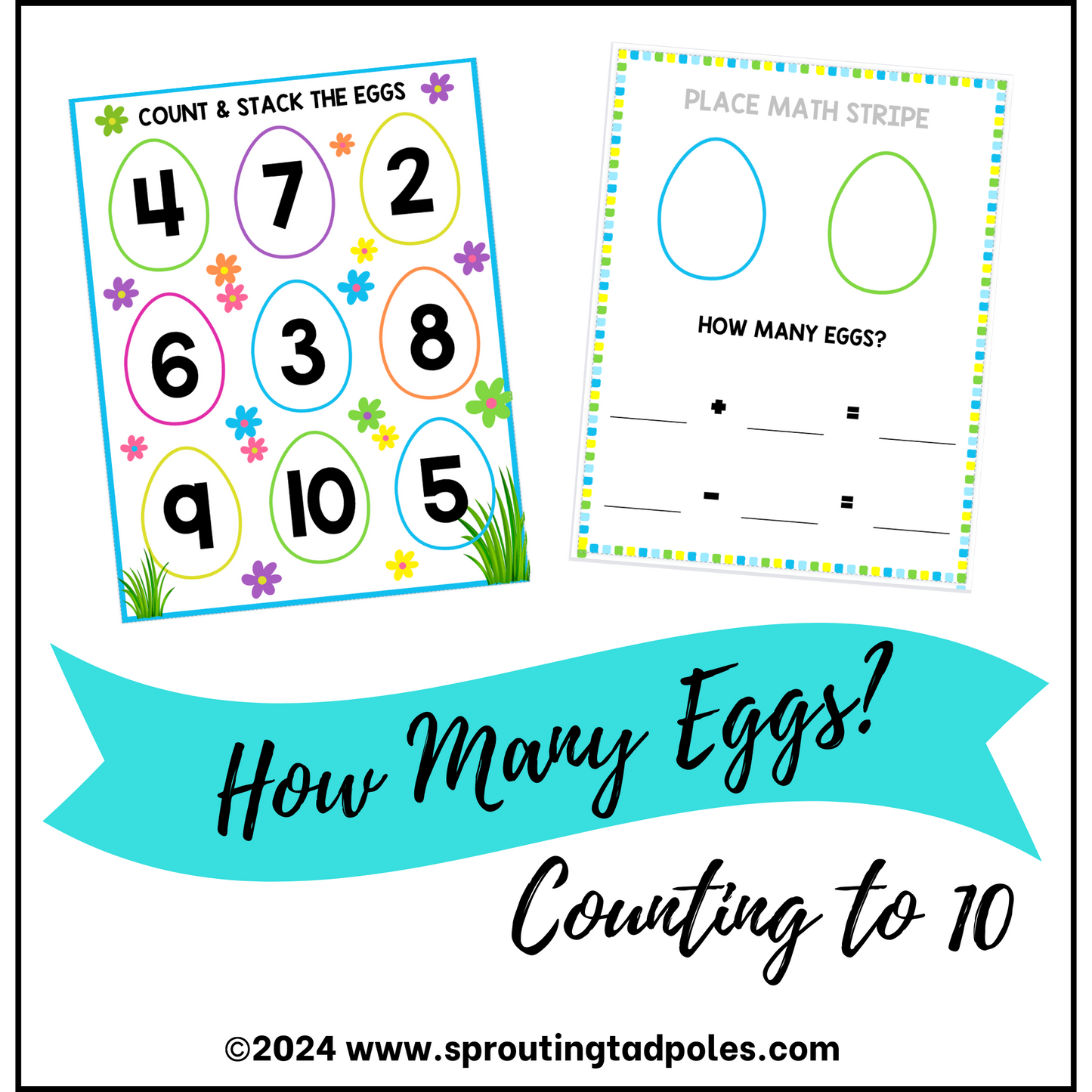 Egg Sorting Busy Bag - PHYSICAL & DIGITAL VERSION