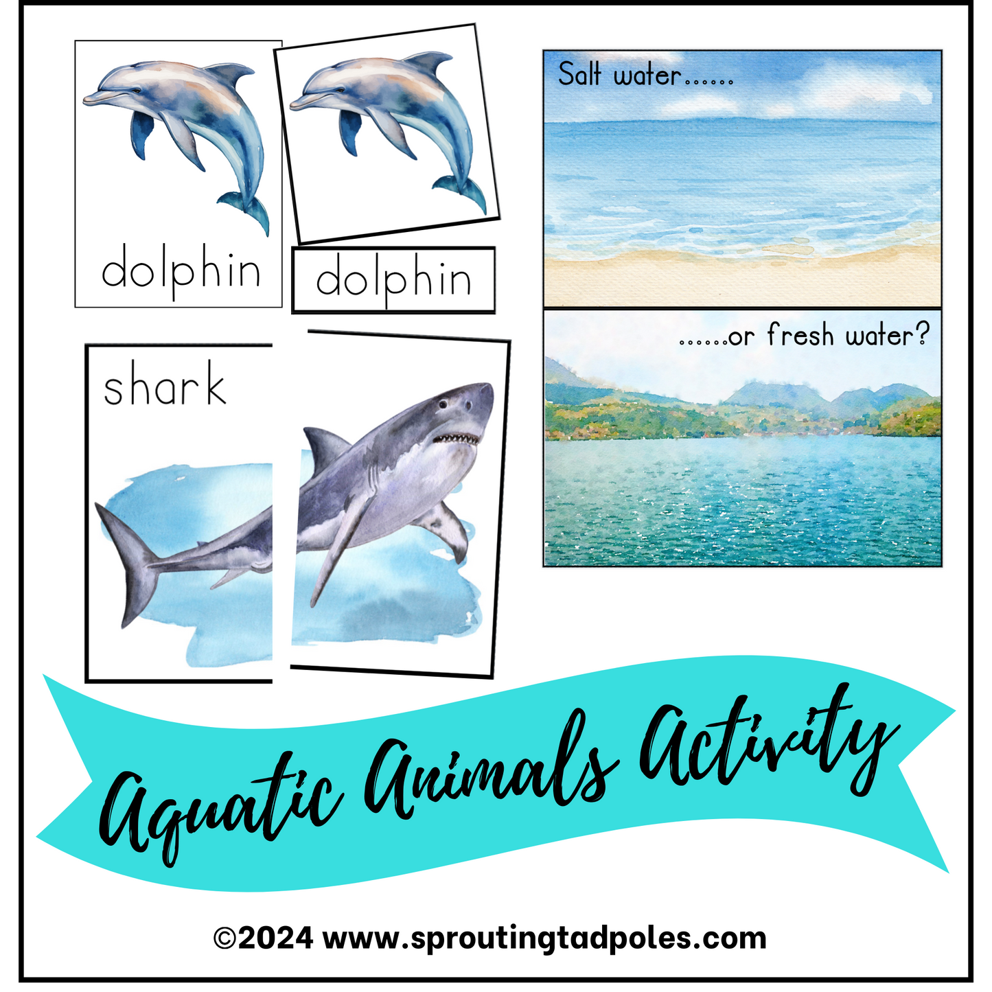 Animal Exploration Activity Packs - Farm, Wild, or Aquatic - PHYSICAL & DIGITAL VERSION