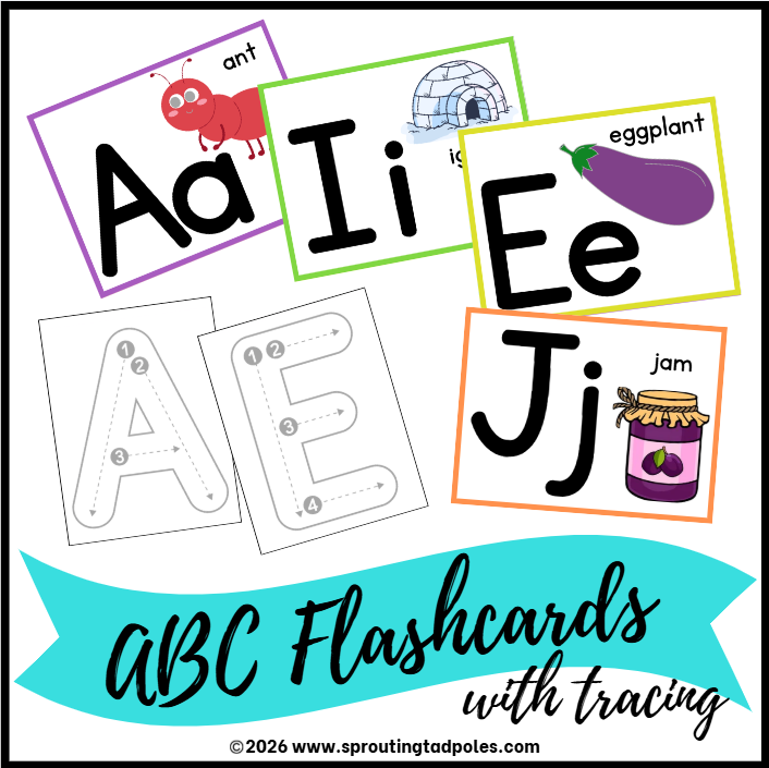 ABC Flashcards with Letter Tracing