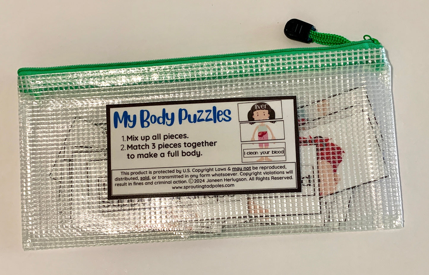 My Body 3-Part Puzzles - PHYSICAL & DIGITAL VERSION