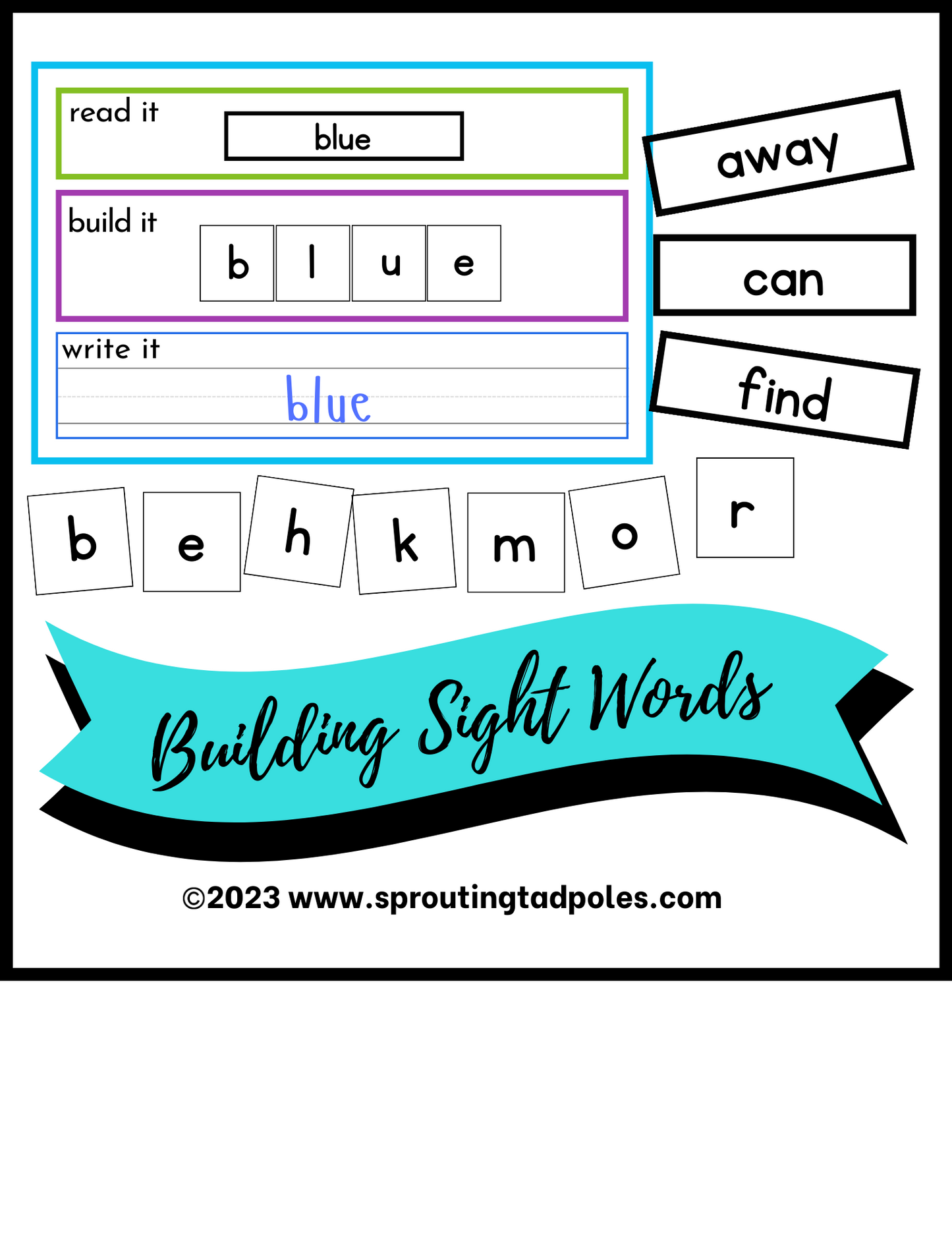 Building Sight Words: Pre-Primer - Level 3