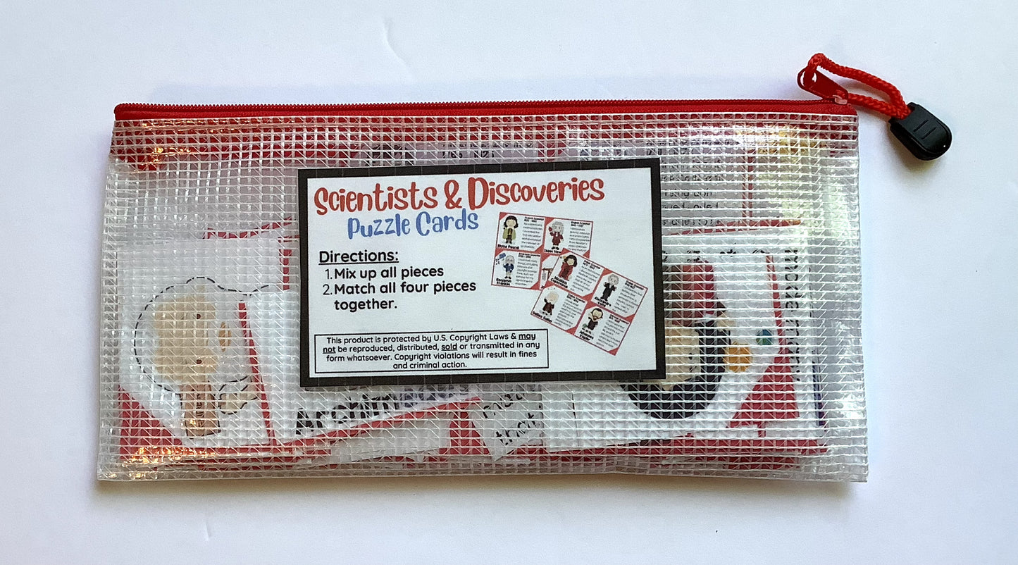 Scientists In History Puzzles - PHYSICAL & DIGITAL VERSION