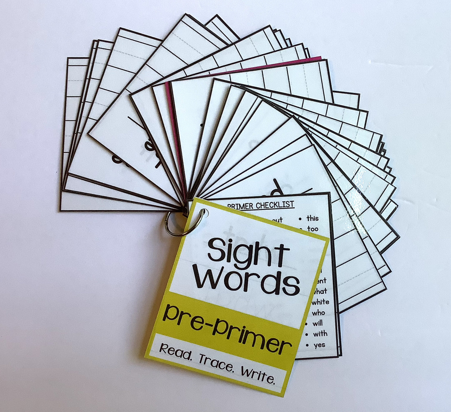 Sight Word Tracing Cards - PHYSICAL & DIGITAL VERSION