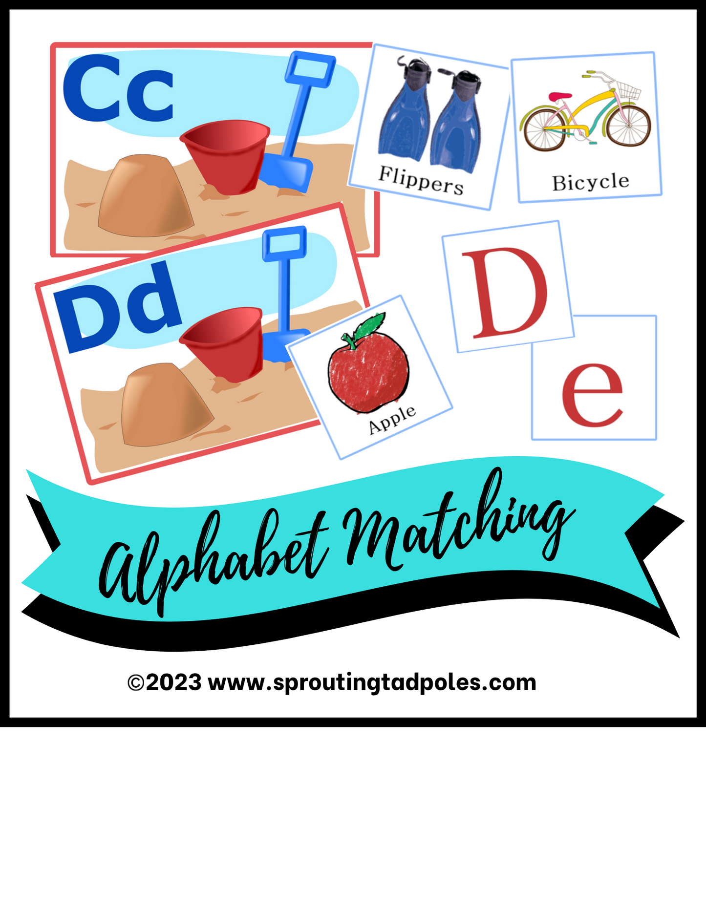 Summer Themed Alphabet Matching