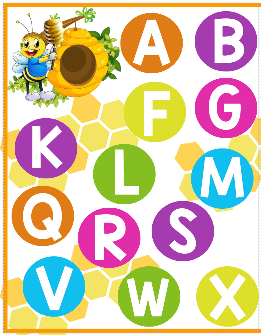 Bee Alphabet Matching Letters & Sounds