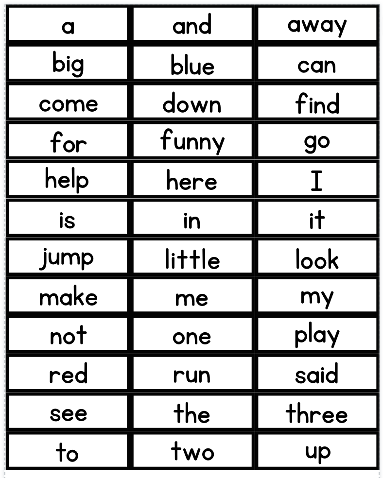 Building Sight Words: Pre-Primer-Level 3