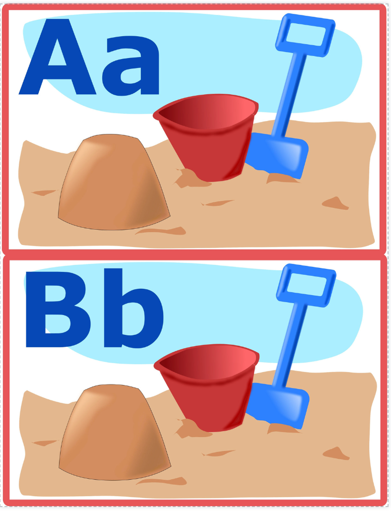 Alphabet Letters & Sounds Matching - Summer Theme