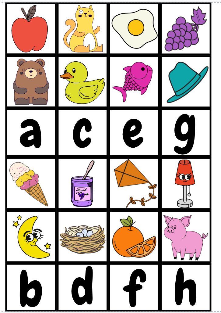 Monster Theme Letters & Sounds Matching Busy Bag