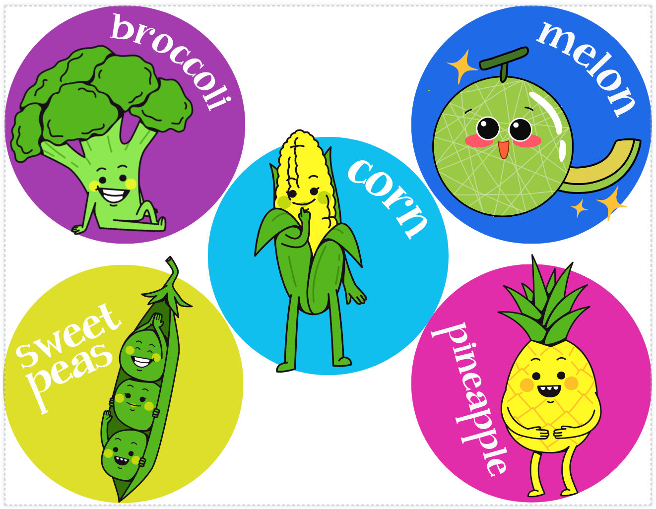 Fruits & Veggies Puzzles Busy Bag
