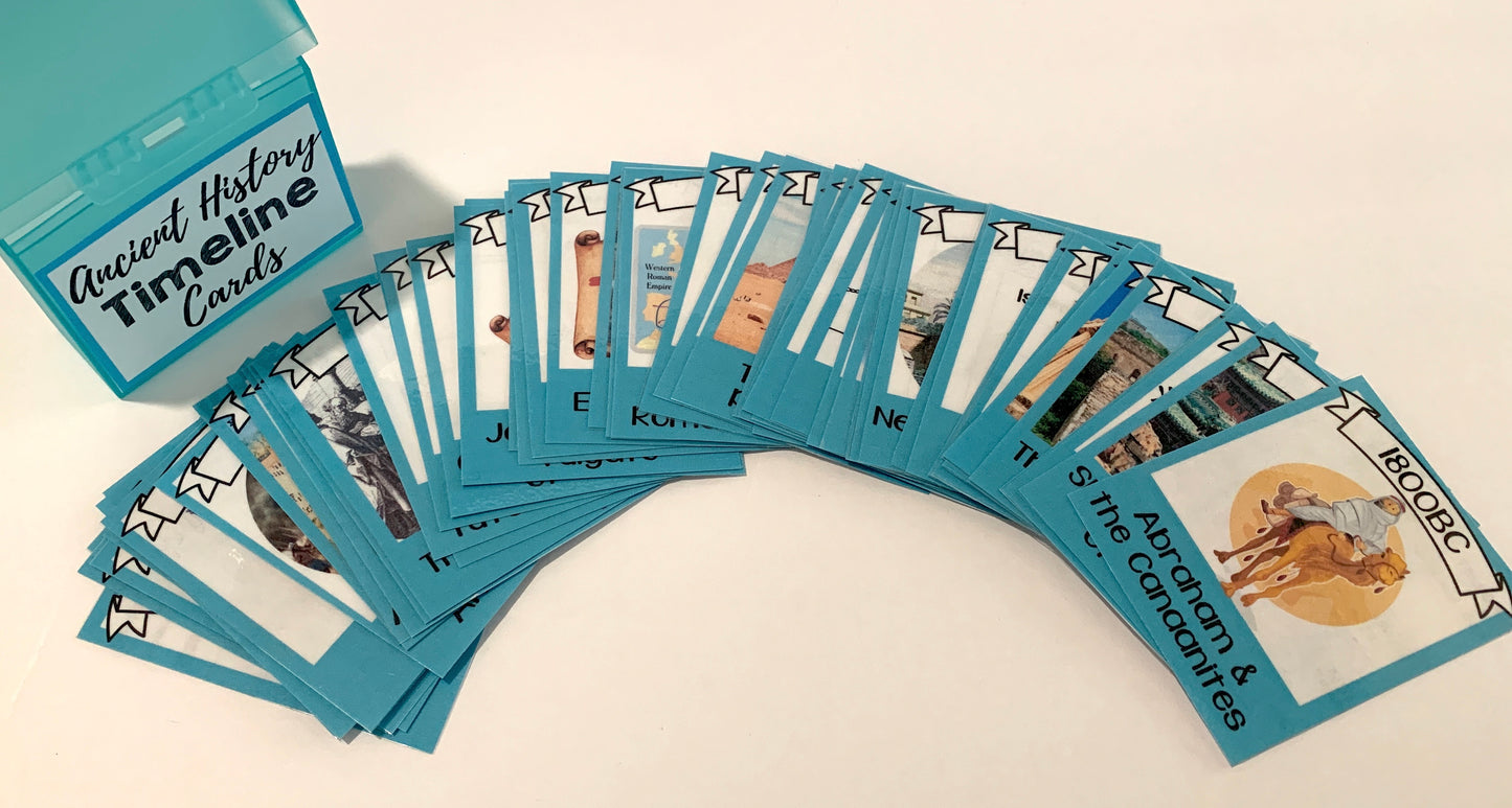 History Timeline Cards Series - PHYSICAL & DIGITAL VERSION