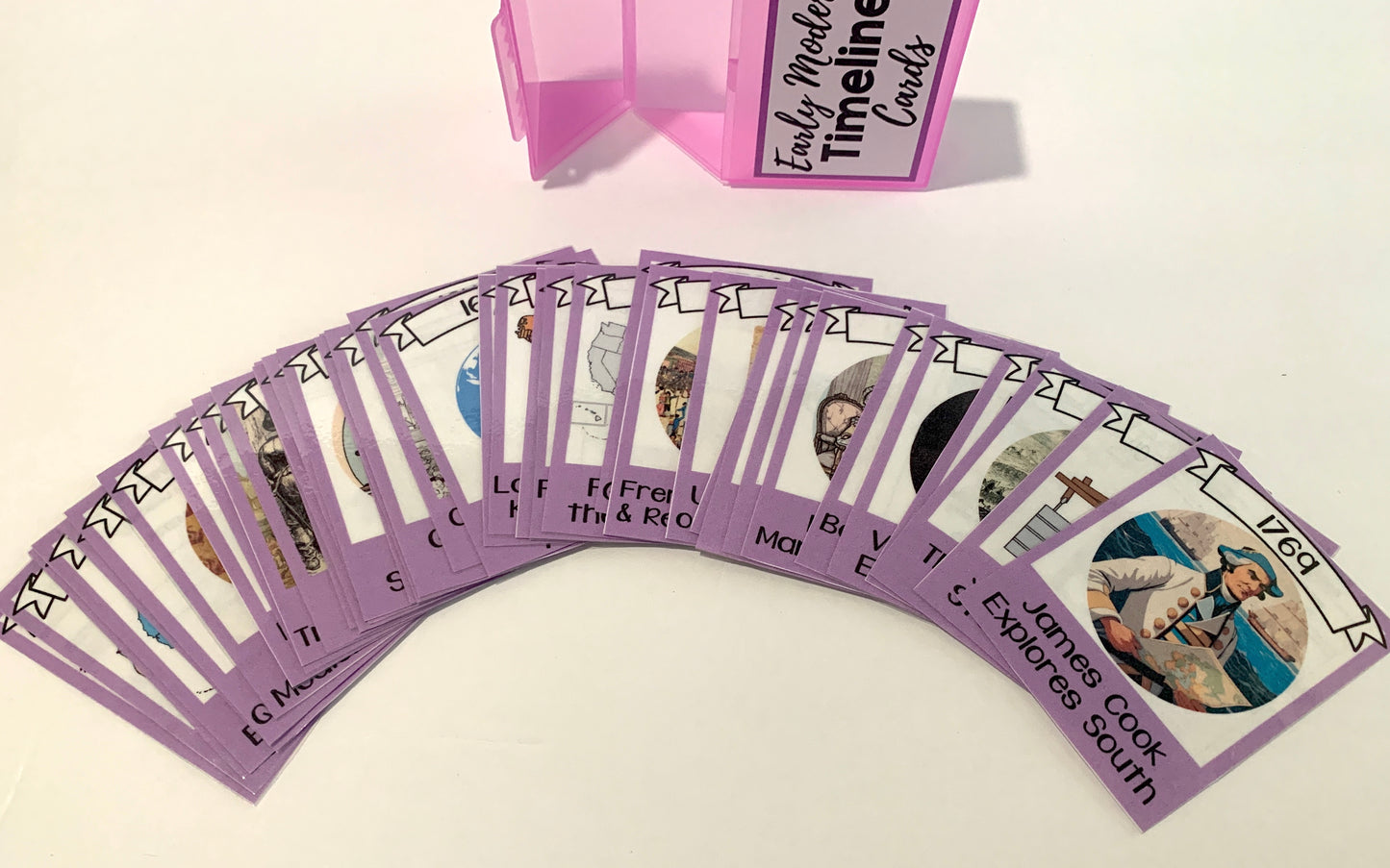 History Timeline Cards Series - PHYSICAL & DIGITAL VERSION