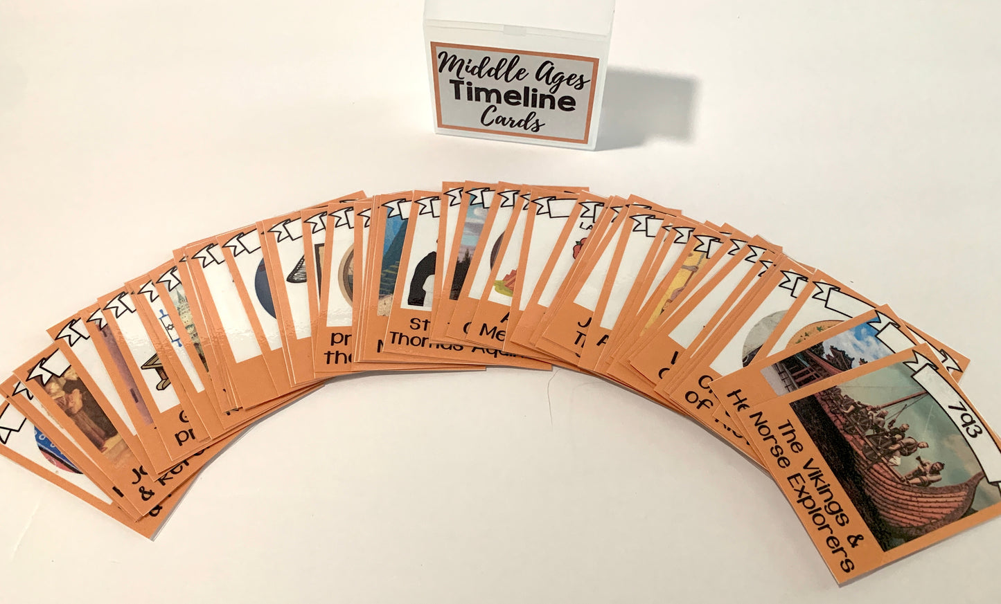 History Timeline Cards - Middle Ages