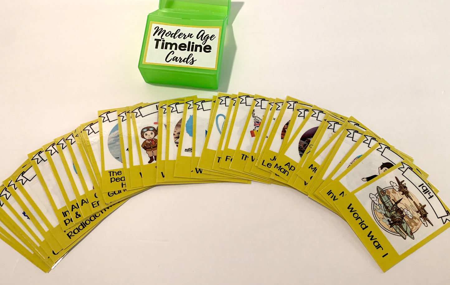 History Timeline Cards Series - PHYSICAL & DIGITAL VERSION