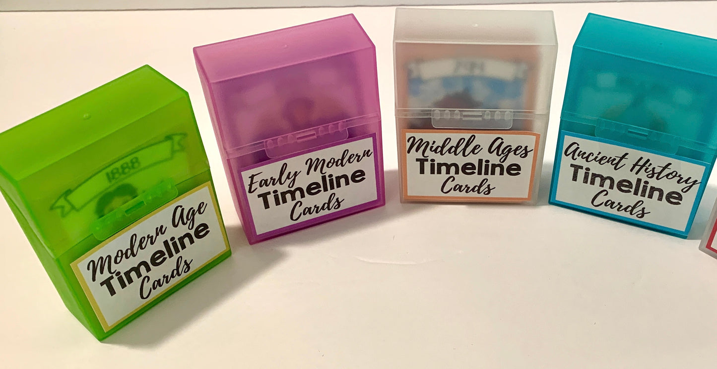 History Timeline Cards Series - PHYSICAL & DIGITAL VERSION