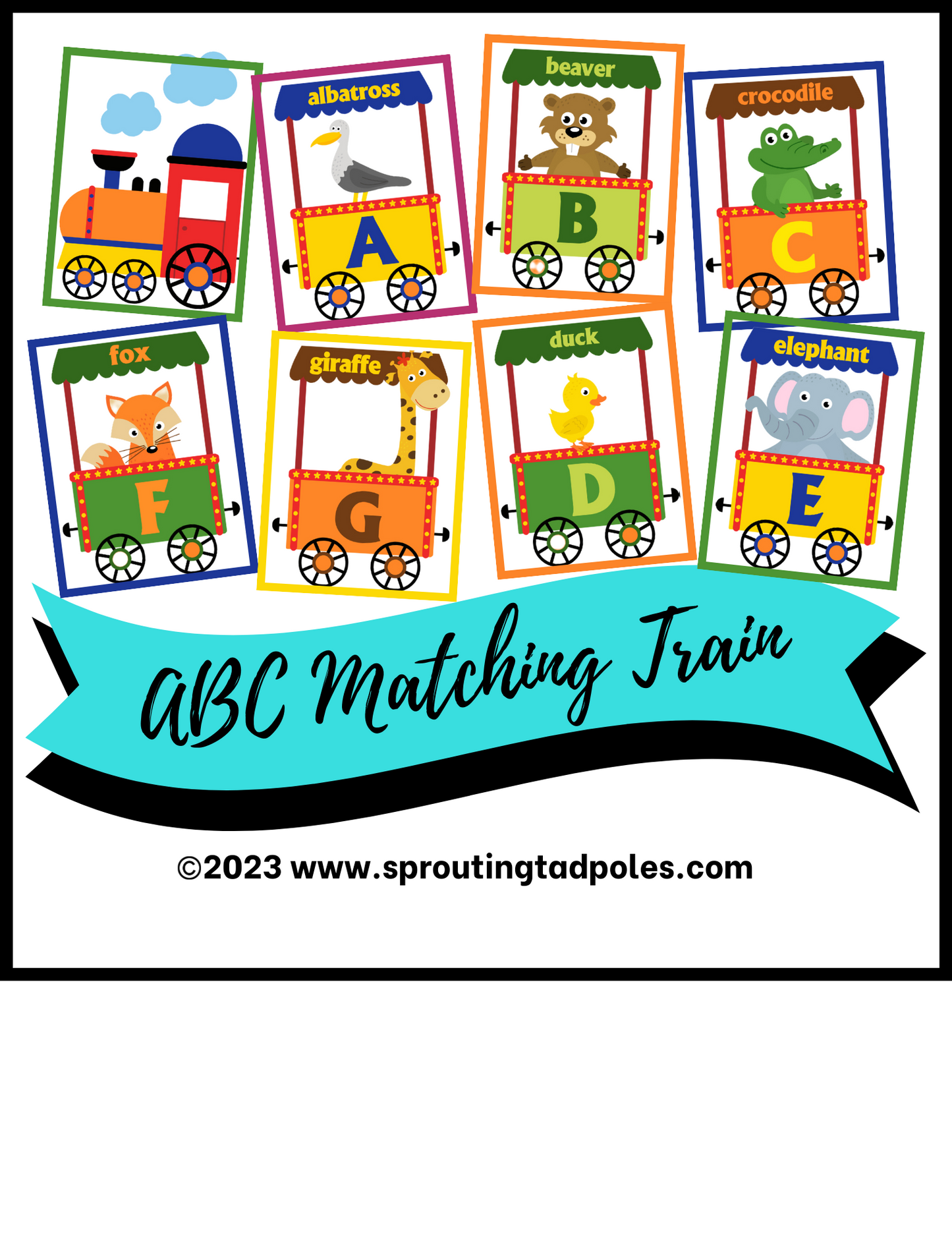 Alphabet Zoo Train Busy Bag Game