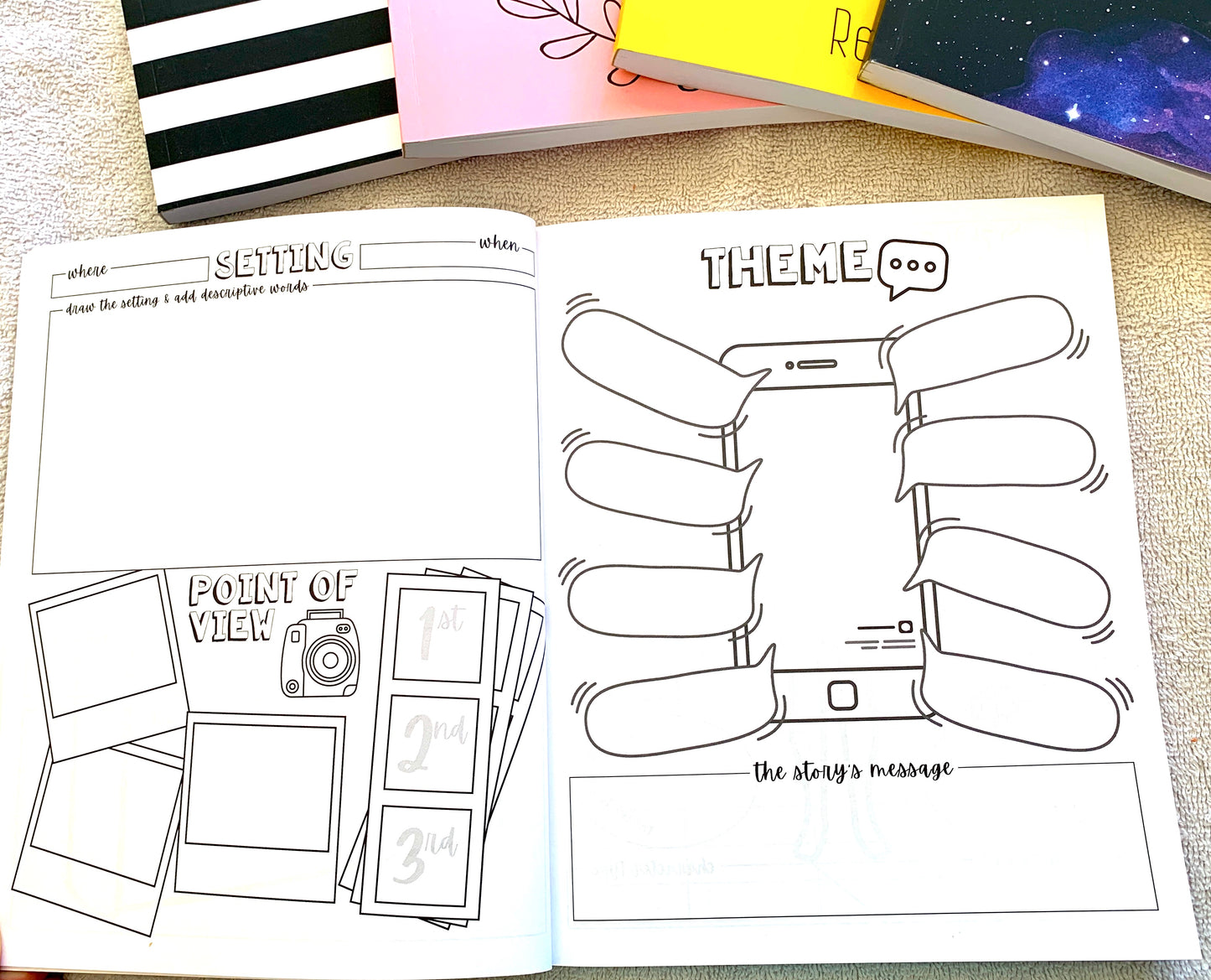 Novel Notes Reading Journal Ages 14+ High School