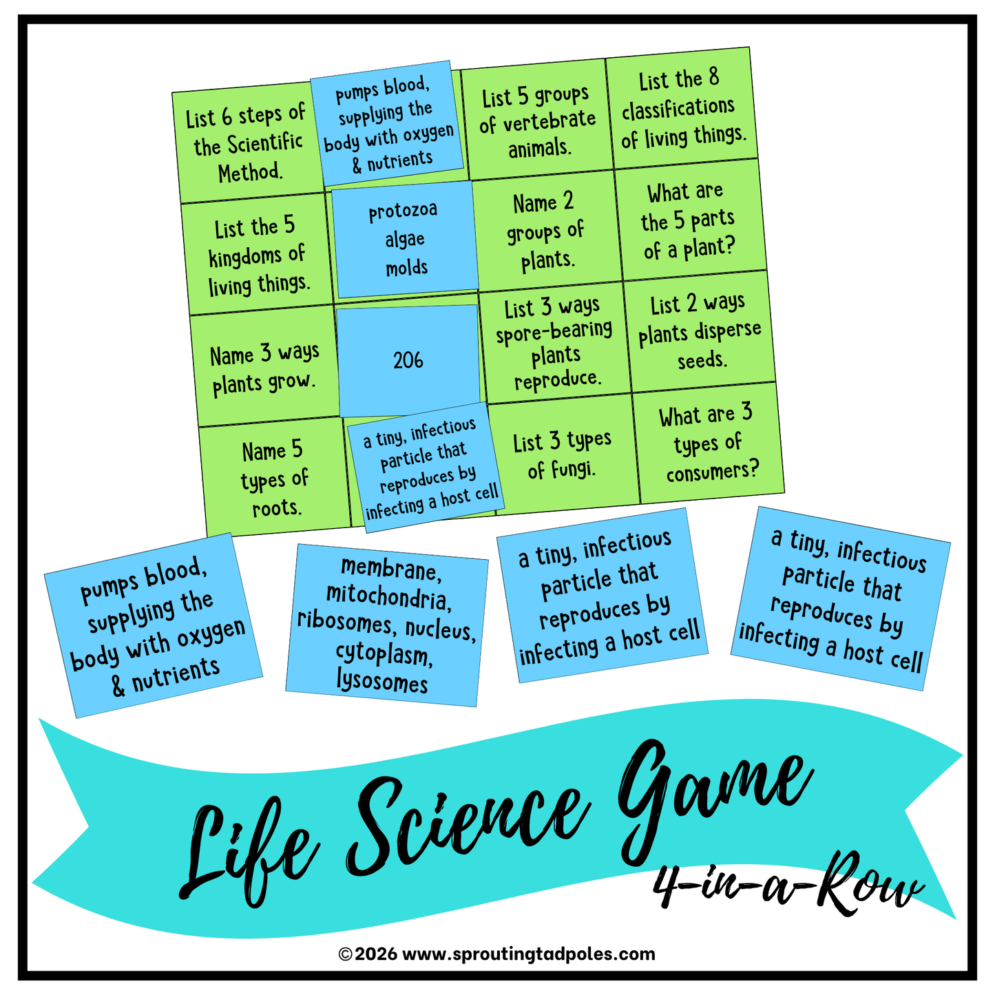 Life Science 4-in-a-Row Game