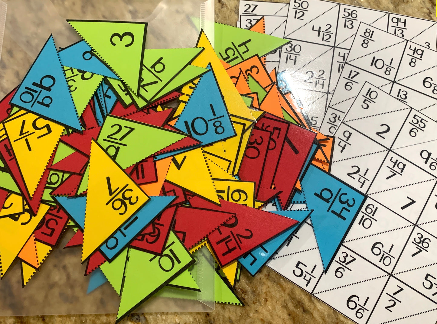 Mixed & Improper Fractions Puzzles - PHYSICAL & DIGITAL VERSION