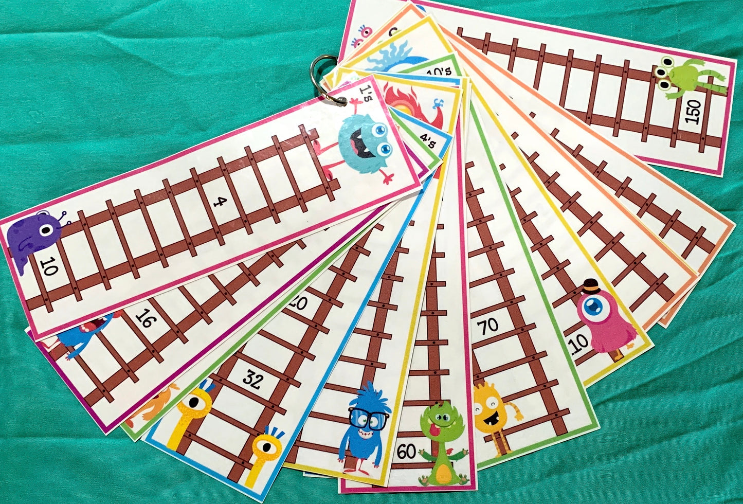 Multiplication Facts 1-15 Skip Counting Games - PHYSICAL & DIGITAL VERSION