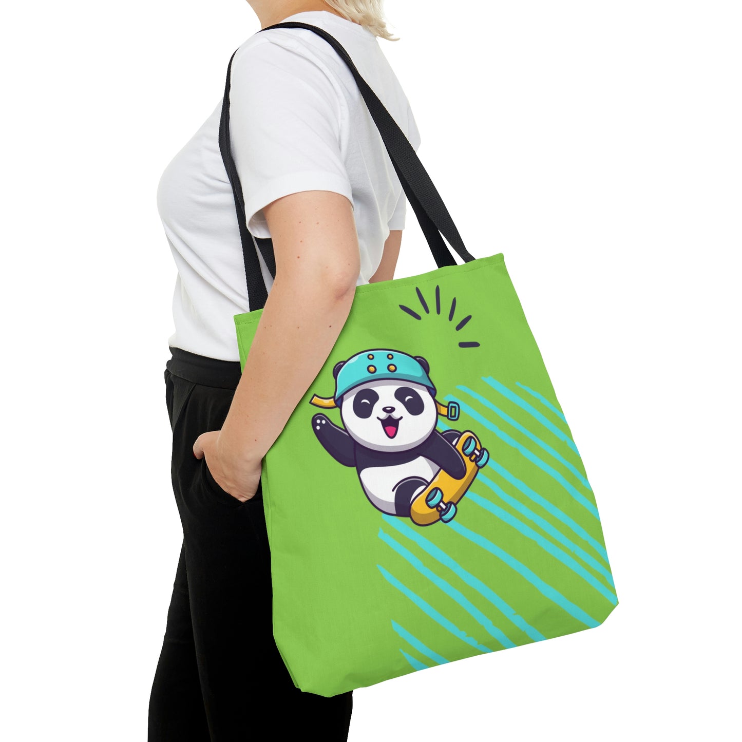 Rolling Panda Tote Bag