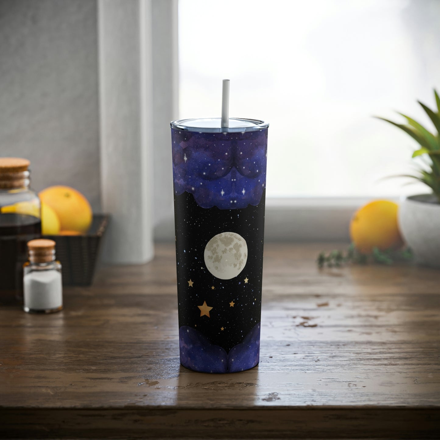 Luna Galaxy Tumbler 20oz (with Lid & Straw)