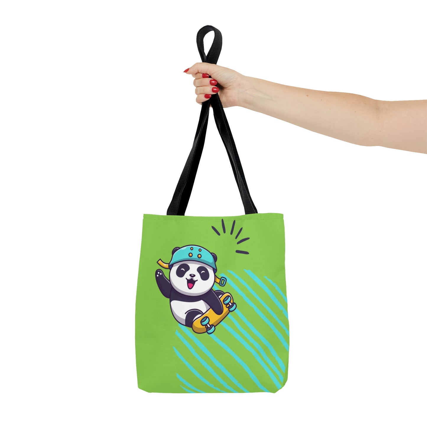 Rolling Panda Tote Bag
