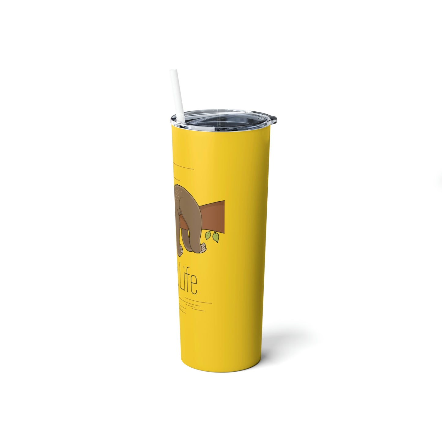 Sloth Life Tumbler 20oz (with Lid & Straw)