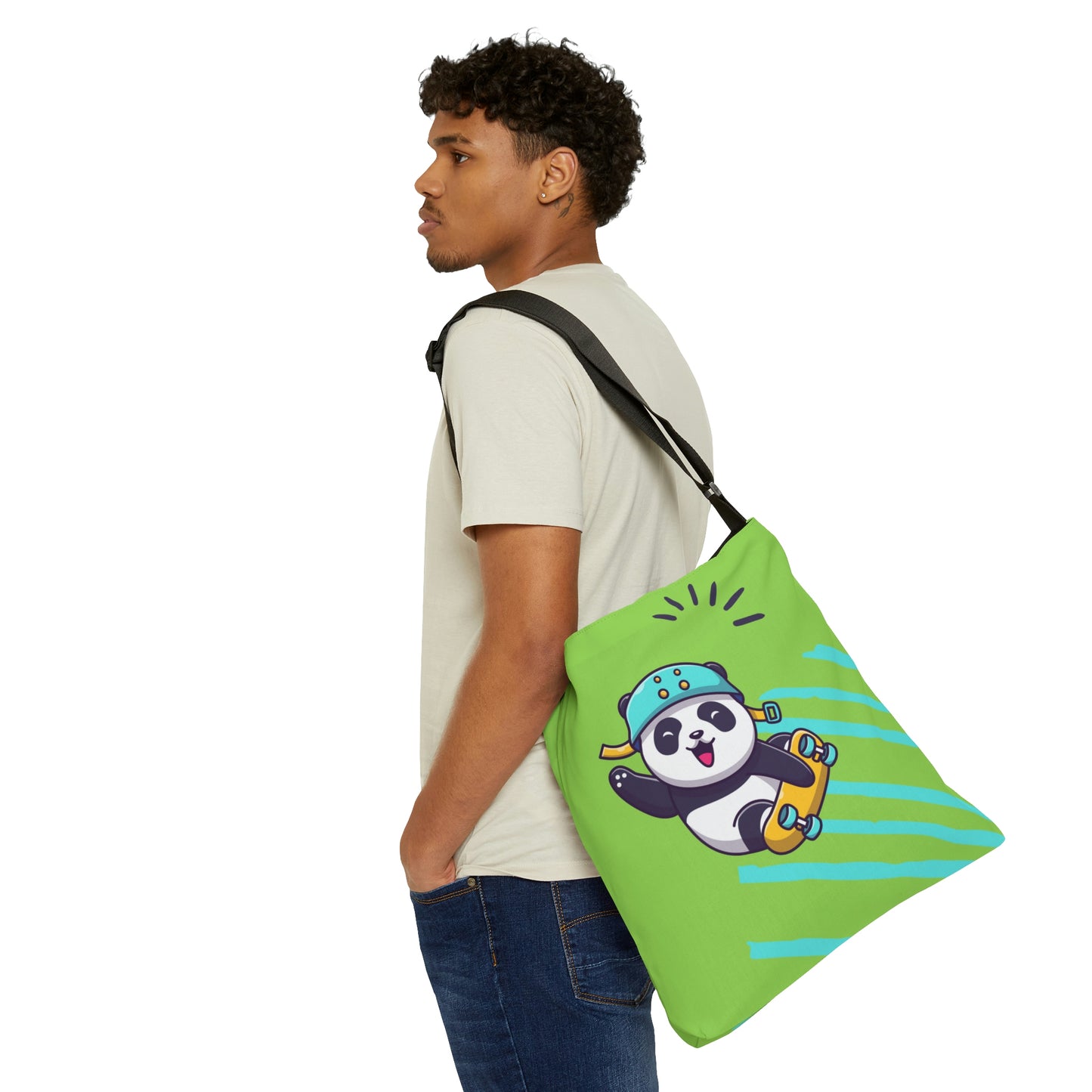 Rolling Panda Messenger Bag