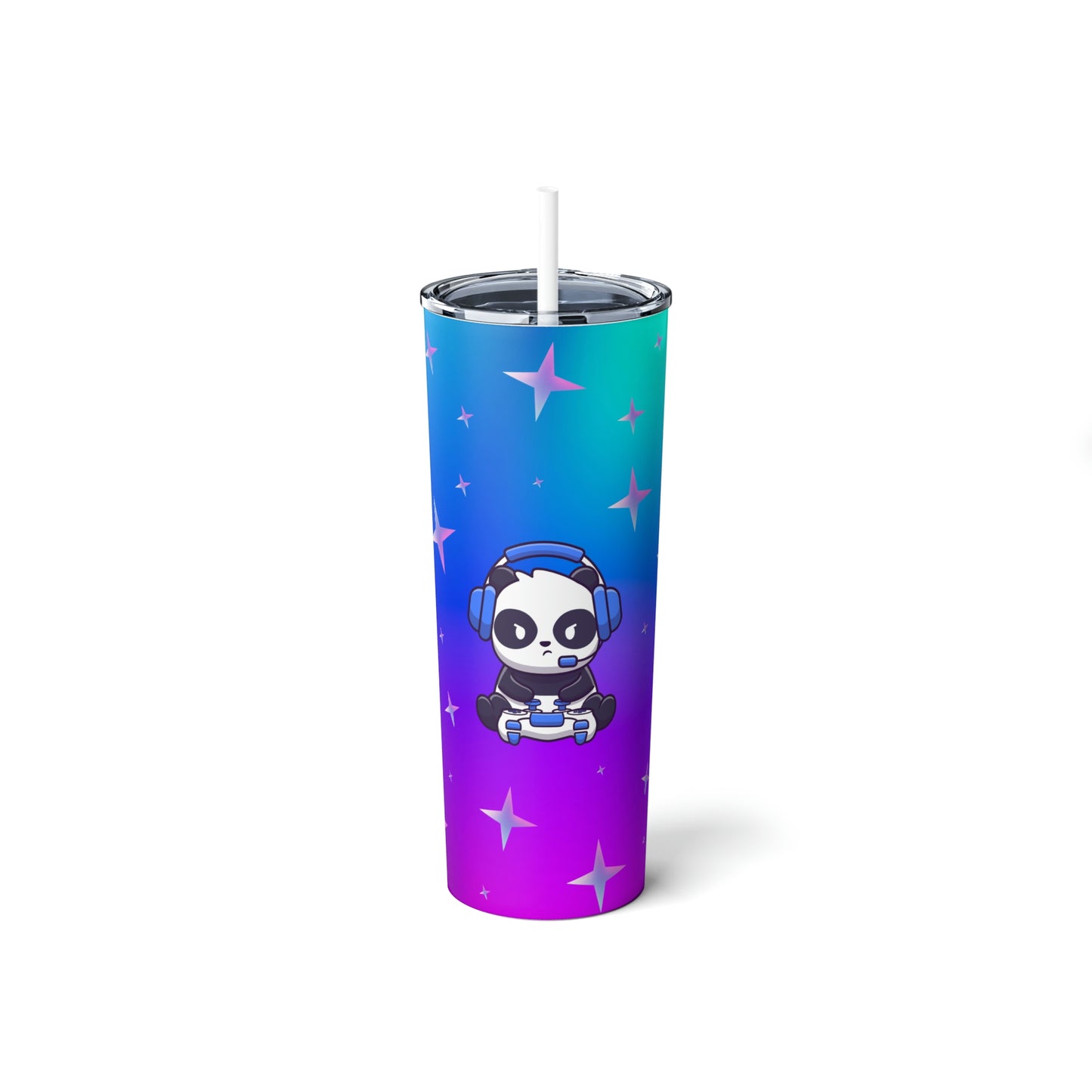 Panda Jamz Tumbler 20oz (with Lid & Straw)