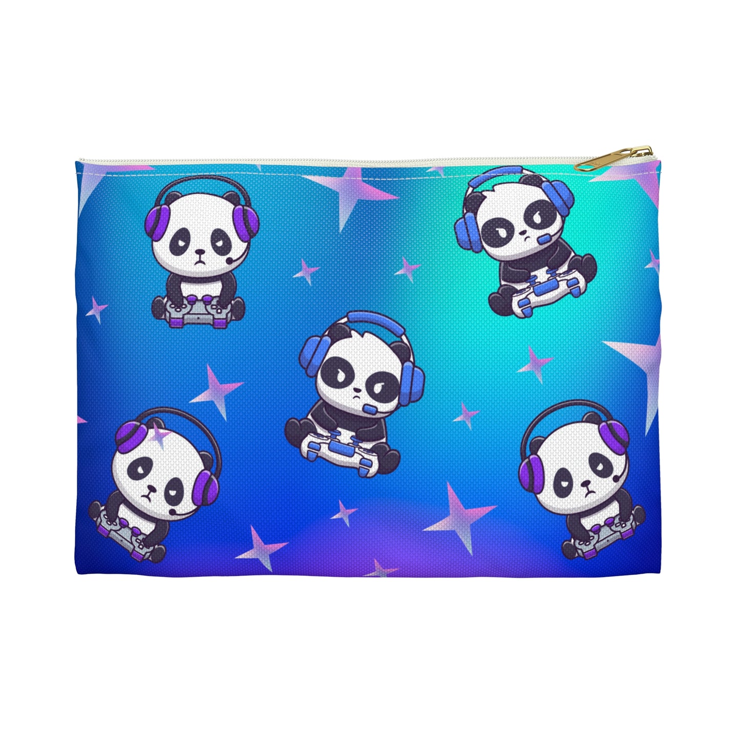 Panda Jamz Zippered Pouch