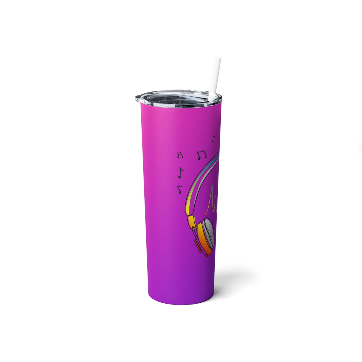 Groove Tunes Tumbler 20oz (with Lid & Straw)