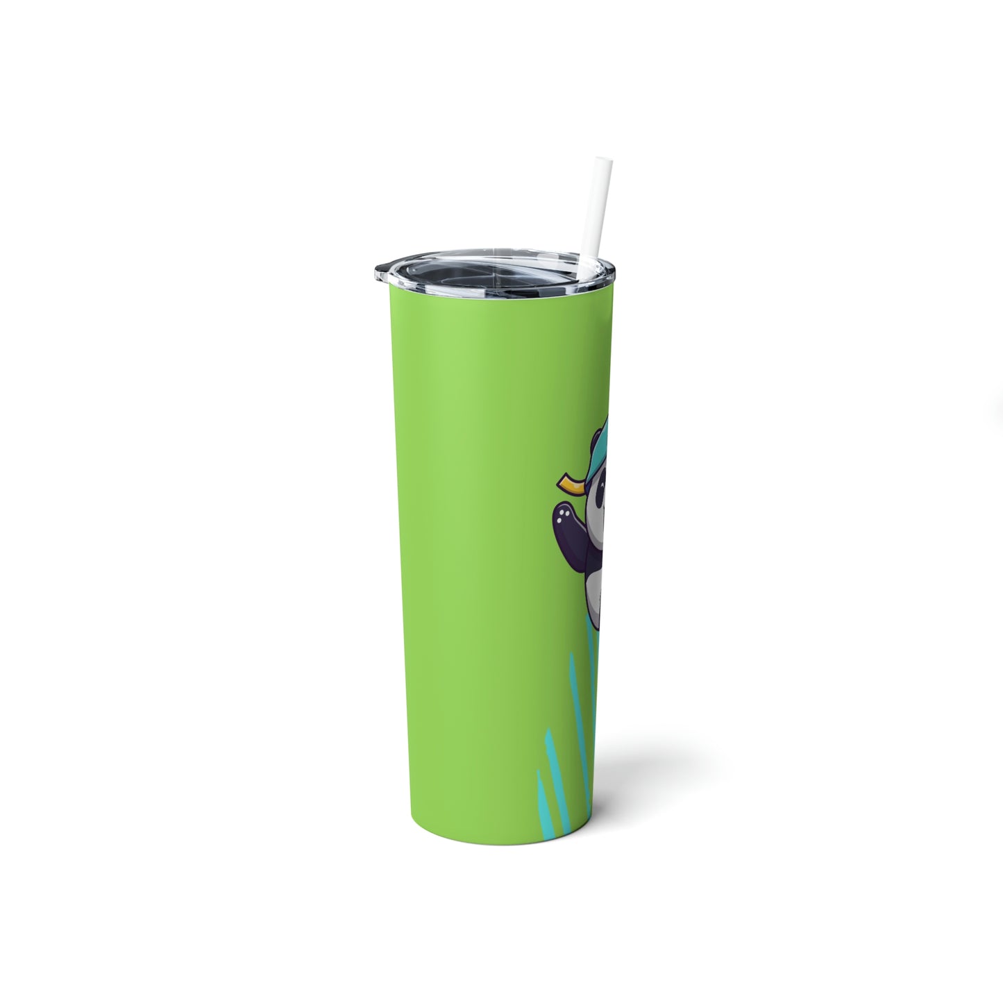 Rolling Panda Tumbler 20oz (with Lid & Straw)
