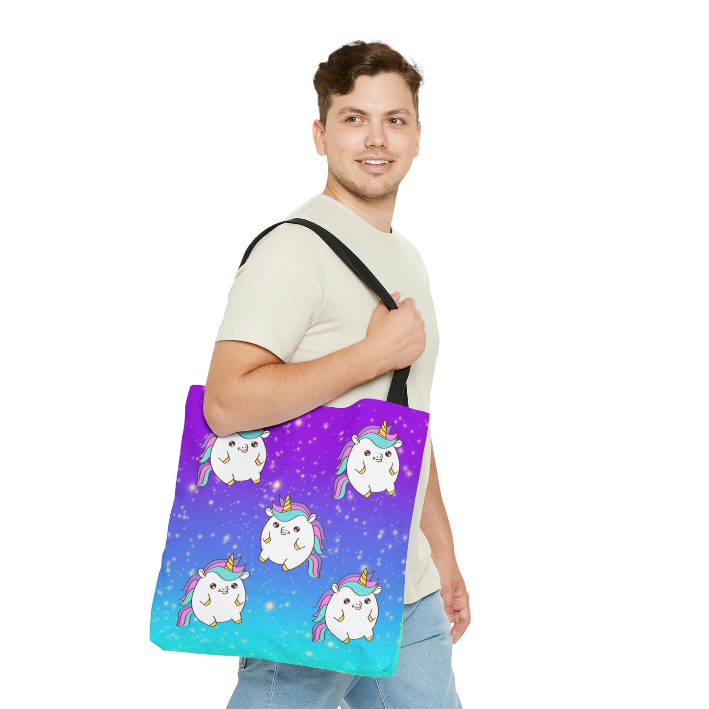 Unicorn Glitter Tote Bag
