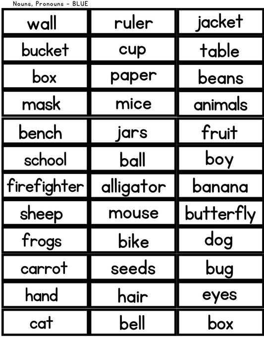 Building Sentences Grammar Activity - PHYSICAL & DIGITAL VERSION
