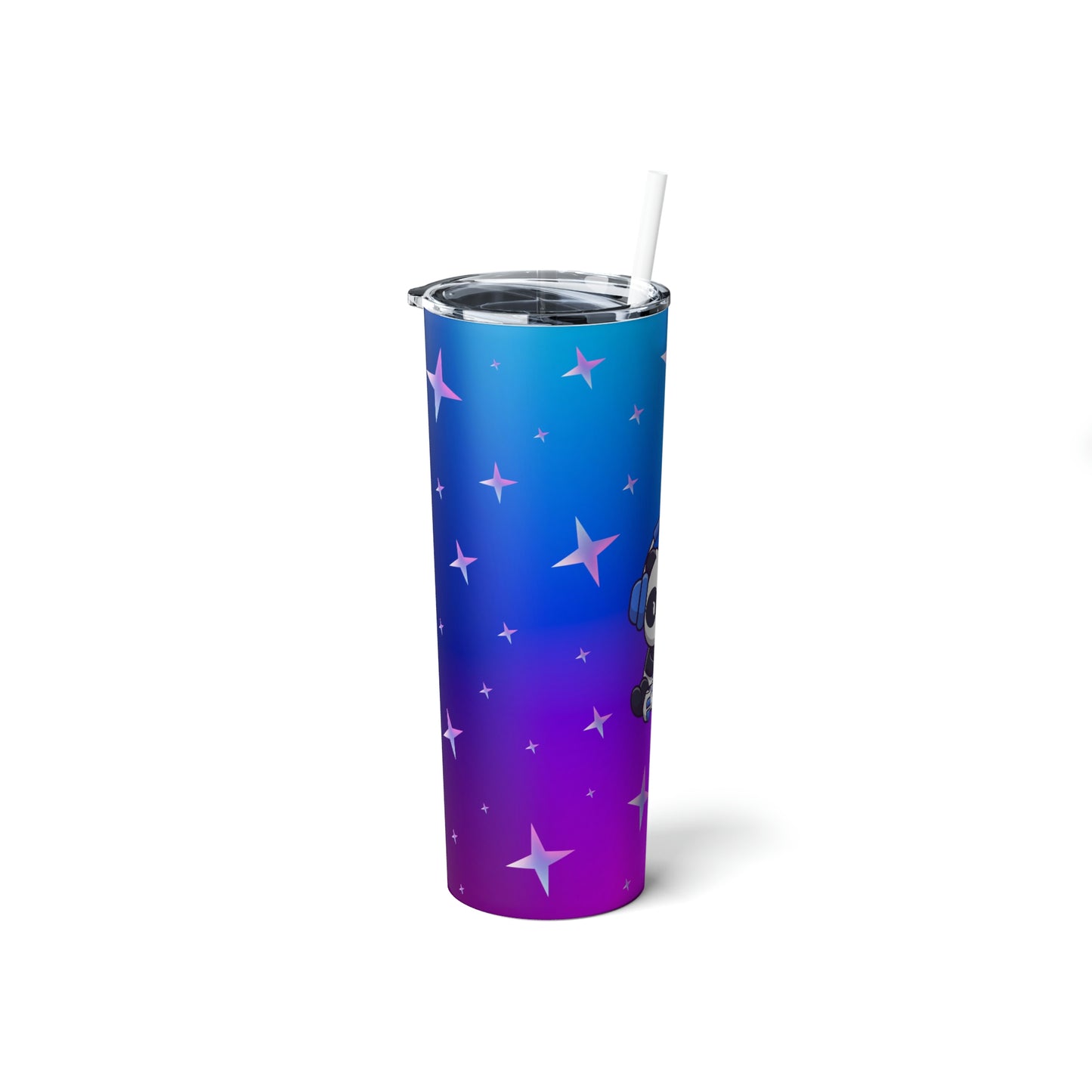 Panda Jamz Tumbler 20oz (with Lid & Straw)