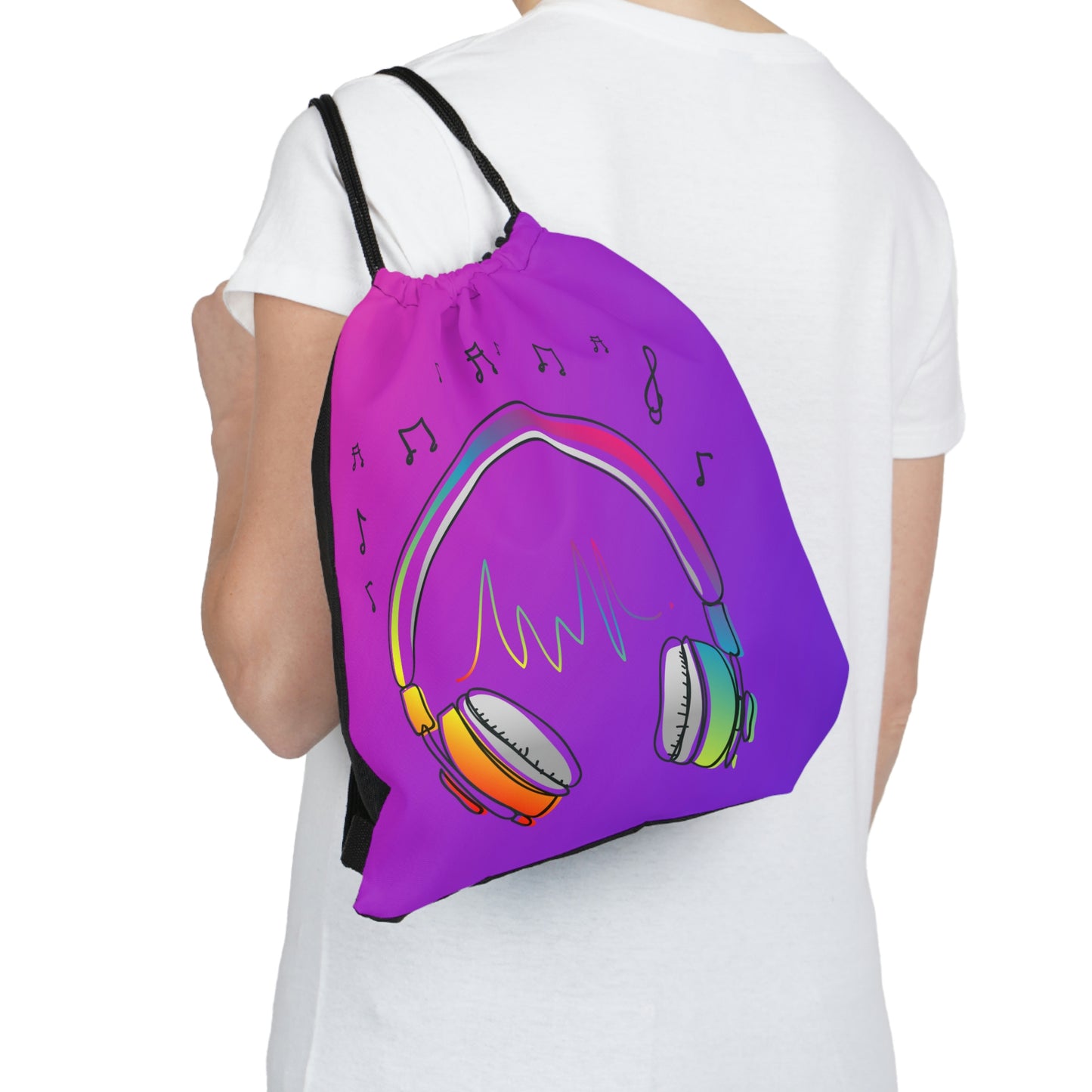 Groove Tunes Drawstring Bag