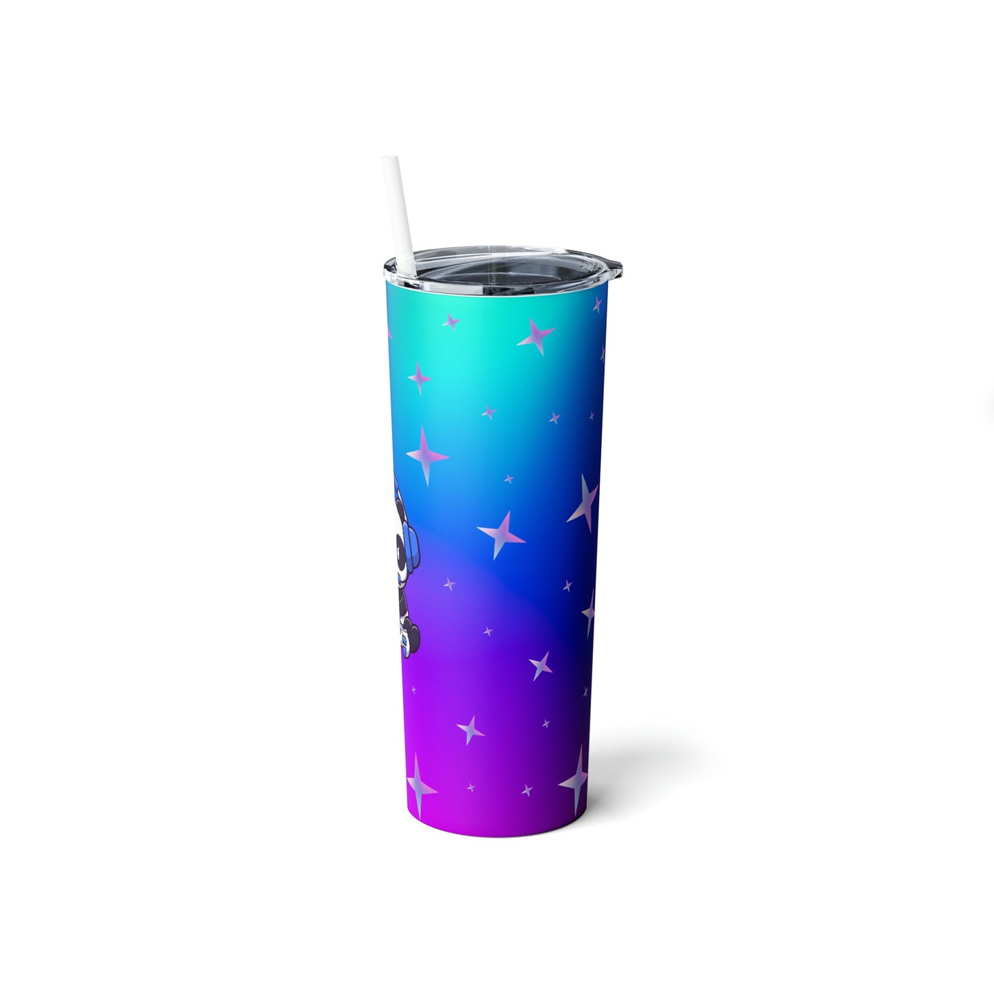 Panda Jamz Tumbler 20oz (with Lid & Straw)