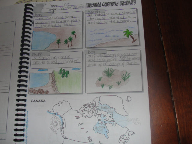 Illustrated Dictionary of Geography Notebooking Journal