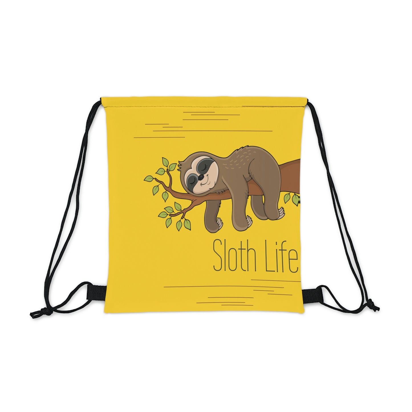 Sloth Life Drawstring Bag