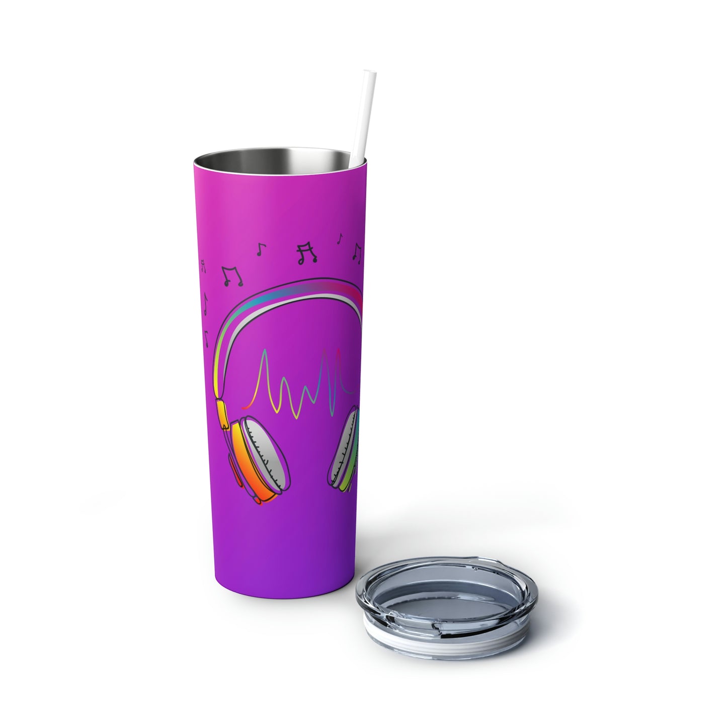 Groove Tunes Tumbler 20oz (with Lid & Straw)