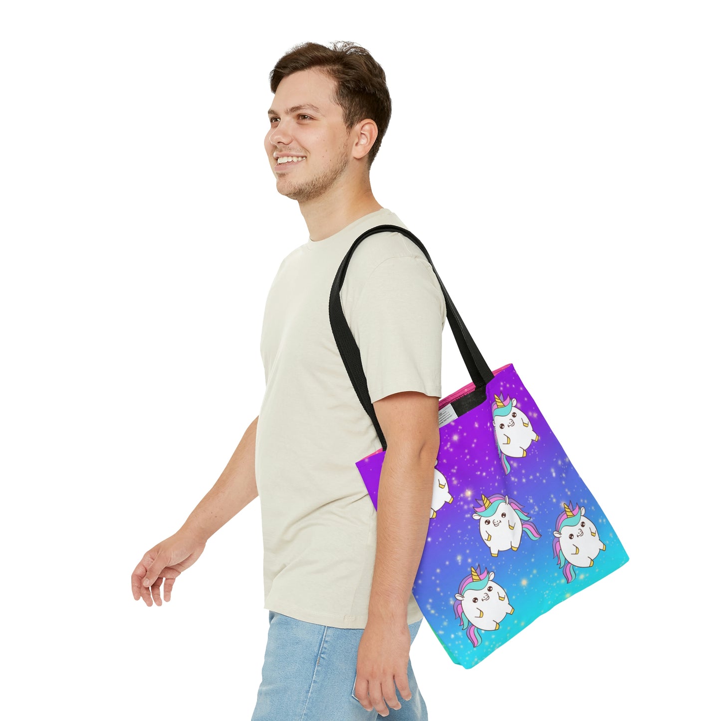 Unicorn Glitter Tote Bag
