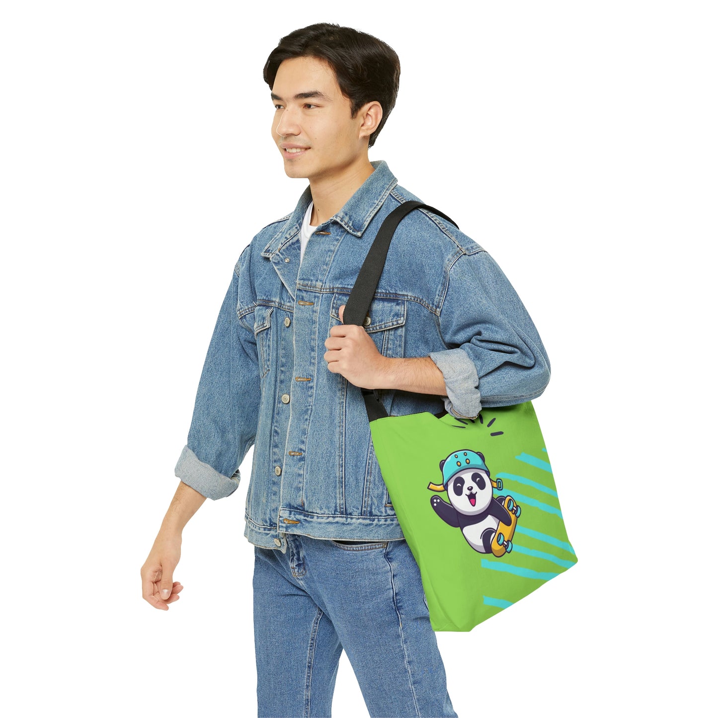 Rolling Panda Messenger Bag