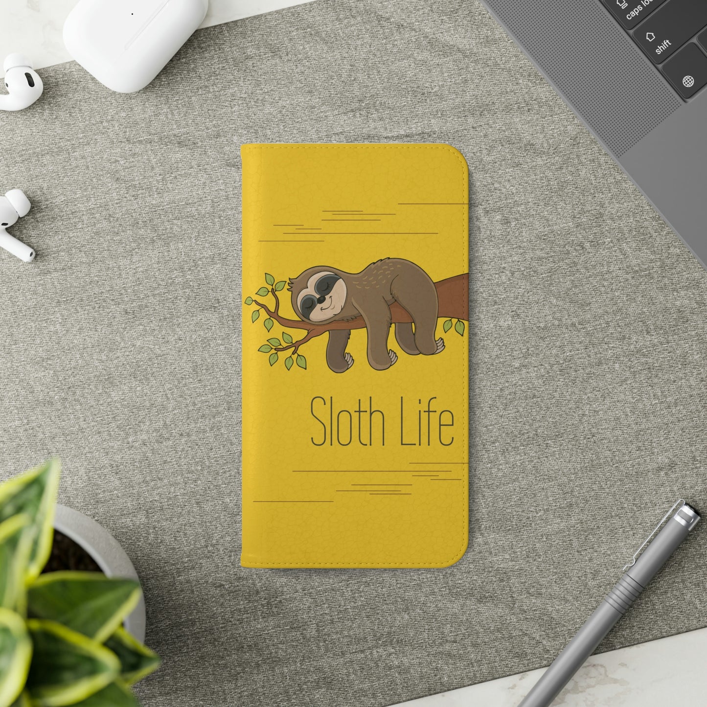Sloth Life Phone Flip Case