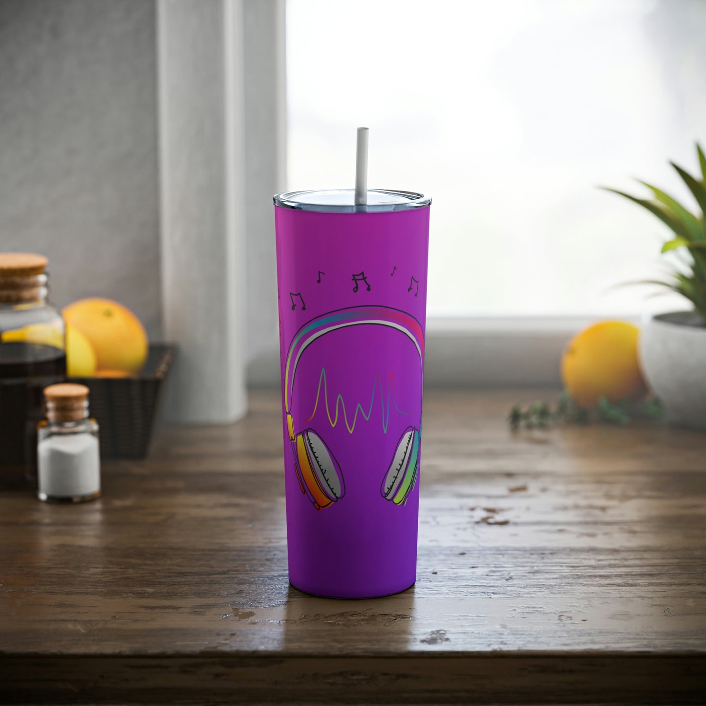 Groove Tunes Tumbler 20oz (with Lid & Straw)