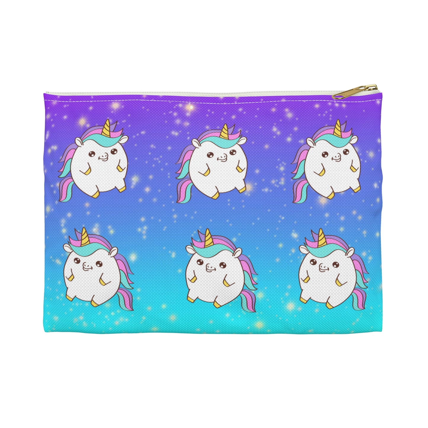 Unicorn Glitter Zippered Pouch