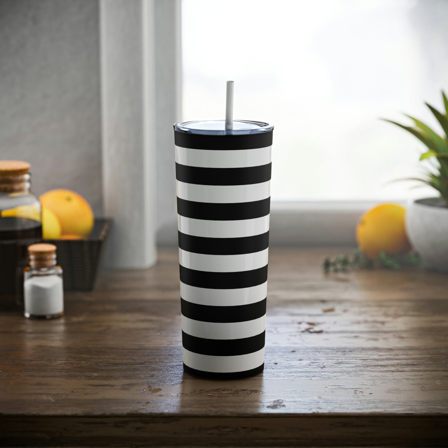 Striking Stripes Tumbler 20oz (with Lid & Straw)