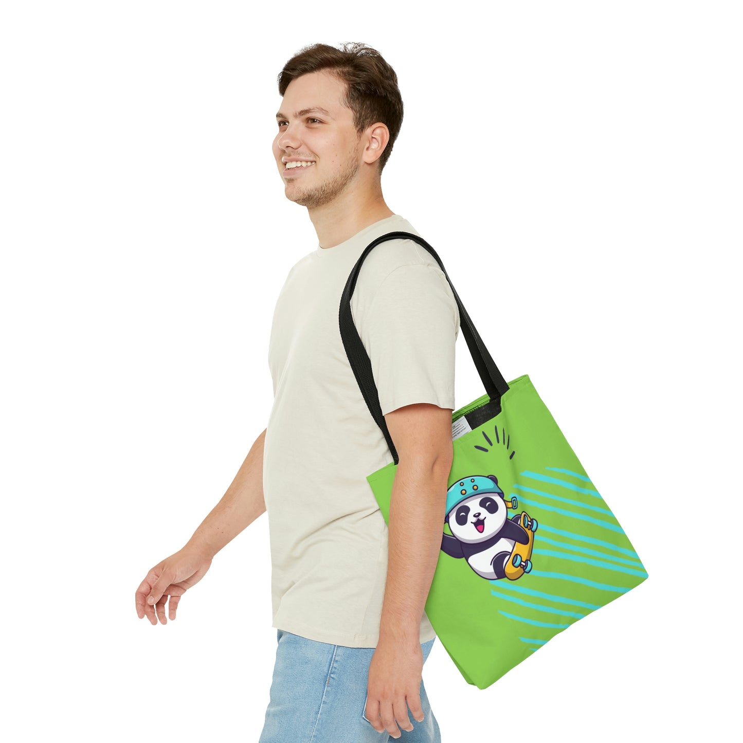 Rolling Panda Tote Bag